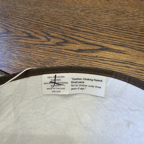 Disney Park Authentic Mickey Mouse Ear Hat Gold Sequins & Feather One Size - Picture 8 of 8